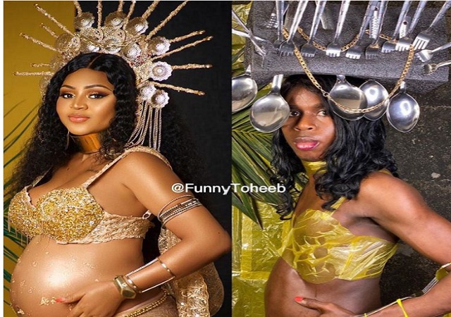 Regina Daniels Reacts As Funny Actor Imitates Her Photoshoot