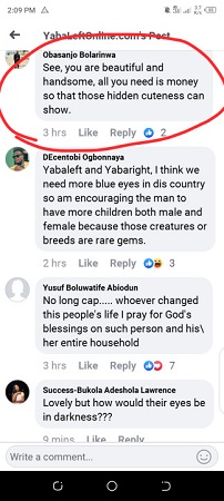 Poverty Can Make U Think Abnormally - Nigerians Reacts To Photoshoot Of Blue-Eyed Mom And Hubby