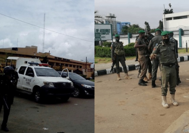 Police Takes Over Edo State House Of Assembly Complex (Photos)