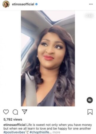 Other Things That Makes Life Very Sweet Aside Money - Etinosa Idemudia Reveals