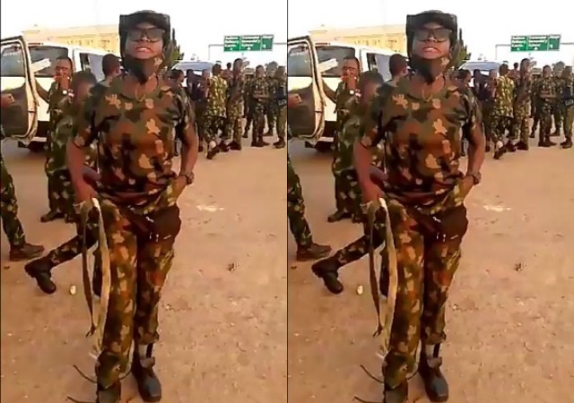  How Newly Recruited Nigerian Soldiers Vow To Deal With Civilians (Video)