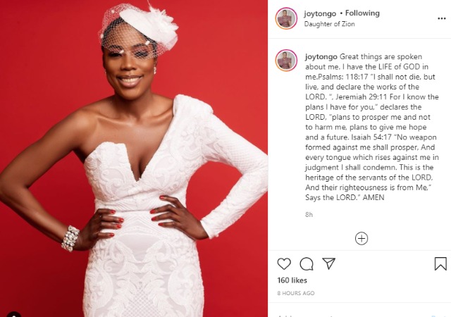 See Joy Tongo's  Reaction After Cynthia Morgan Attached ‘Rip’ To Her Photo