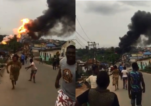 BREAKING: Massive Explosion Hits  Ajuwon Iju-Ishaga Road, Lagos