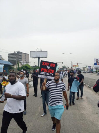 #EndSARS: More Photos from Port Harcourt Protest after Residents Turns Deaf Ears on Wike’s Ban