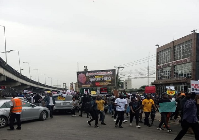 #EndSARS: More Photos from Port Harcourt Protest after Residents Turns Deaf Ears on Wike’s Ban