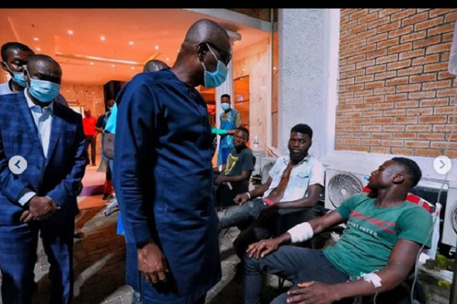 Sanwo-Olu Visits #EndSARS Protesters in hospital, Denies Ordering the Killing of Peaceful Protesters 