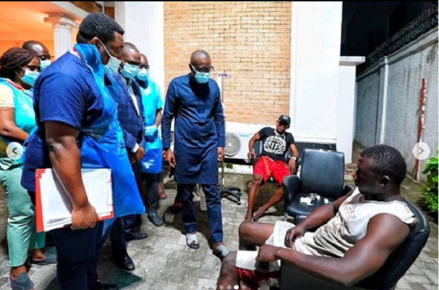 Sanwo-Olu Visits #EndSARS Protesters in hospital, Denies Ordering the Killing of Peaceful Protesters