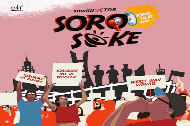 LYRICS: Small Doctor – Soro Soke Small Doctor – Soro Soke Lyrics Soro soke werey! O le soro abi 2TUponDebeat Soro soke Soro soke werey! Soro soke No dey disguise Soro soke E ni to Disvirgin Soro soke Ko lo se wedding Soro soke  Soro soke baby Soro soke Je ka ma la rawa Soro soke Who dey who dey Soro soke Kini mi o o ti lute lute Soro soke  Fine girl who beat you Soro soke Shey na Lil Frosh Soro soke Oya no vex Soro soke E no go do am again Soro soke Na me be Small Doctor Soro soke Omo Iya teacher Soro soke  Port- Harcourt people Soro soke Dey no like see finish Soro soke If you one pa dem Soro soke Na dem go pa you Soro soke My Lagos people Soro soke Won so Alausa di Royale Soro soke Won so Toll Gate di Quilox Soro soke  Awon ara Ibadan Soro soke A je Amala won Soro soke Awon ti Ikire Soro soke A je dodo won Soro soke  Aunty if you like me Soro soke Make you tell me Soro soke Cos if i like you Soro soke Me i go tell you Soro soke  This kind movement Soro soke We no get leader o Soro soke Wahala be like bicycle Soro soke Who go ride am Soro soke  Pam pam pam Soro soke E ti gbe won gbeyin sabo Soro soke Awon kan ke Soro soke Eyin pa won, eyin wa n jo Soro soke Sho le se ti e be? Soro soke Soro soke werey! Soro soke Soro now Soro soke Ani ko soro now Soro soke  After gun get the money Soro soke A bo ma bi won Soro soke One shirt, one million Soro soke One bata, one million Soro soke Wan tu fun e ni motor Soro soke So le se ti e be? Soro soke  Okoko jen gbe kanji Soro soke School ni ma karanta Soro soke Tiwa dey sell kayamata Soro soke We no dey bow down Soro soke We strong kakaraka Soro soke  If i perish, i perish Soro soke All die na die Soro soke Na only one die we get Soro soke Anyhow the die happen Soro soke Naxo the die go be Soro soke  Soro soke werey! No dey mormor (whisper) Aiiiiiin