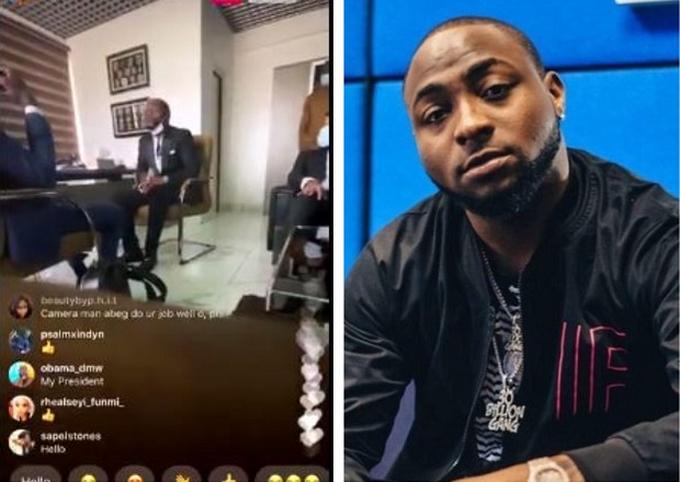 “I Didn’t Join Them to Protest against SARS, I Only Went There To Calm Them Down” – Davido Tells IGP during Meeting (VIDEO)
