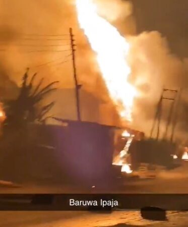 Lives Lost After Gas Exploded At Baruwa, Lagos State [Photos]