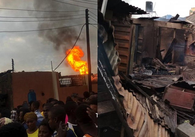 Lives Lost After Gas Exploded At Baruwa, Lagos State [Photos]