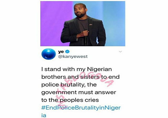 #ENDSARS – Kanye West Lends His Voice to End SARS