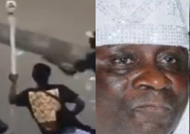 Traditional Priests in Lagos Rain Curses on Men Who Stole Oba of Lagos Staff of Office [Video]