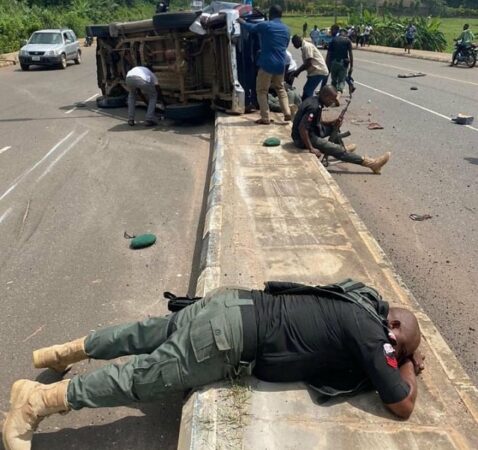 Police Officers Involved In a Serious Road Accident in Akure [Photos]