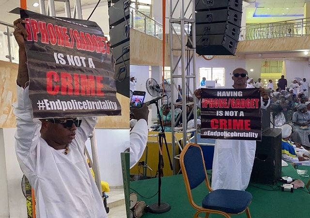 Small Doctor Takes #Endsars Protest to His White Garment Church in Lagos