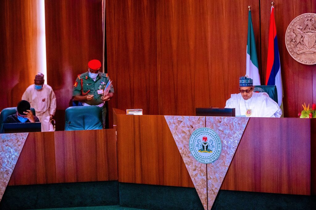 Buhari Presides Over FEC Meeting, Osinbajo, Others Physically Present