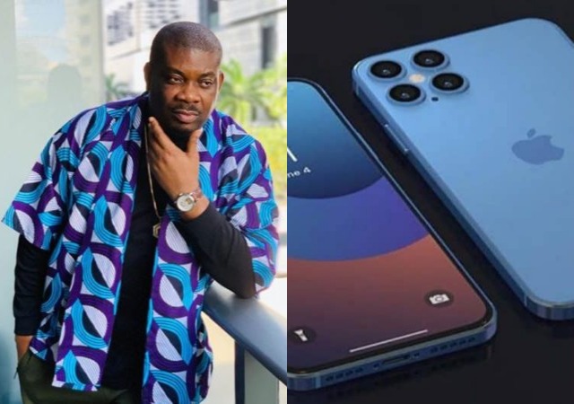 Fans Gets Don Jazzy iPhone 12 Pro Max After He Begged
