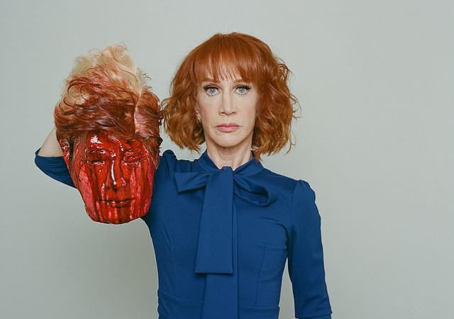 Kathy Griffin re-tweets her Controversial Donald Trump Severed Head Photo