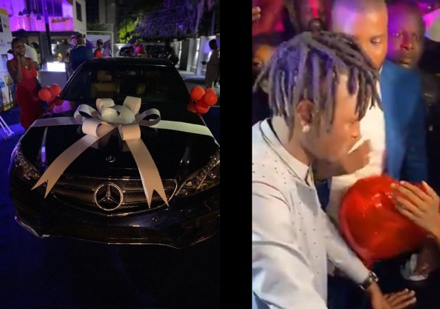Laycon Surprised with a Brand New Benz on His Birthday (Photos+Videos)