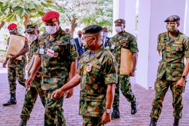 President Buhari Presides Over National Security Council Meeting (Photos)