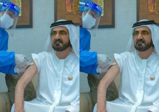 Sheikh Mohammed Bin Rashid, Dubai Ruler Receives Covid-19 Vaccine(Photo)