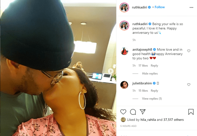 Ruth and Husband Celebrates Wedding Anniversary