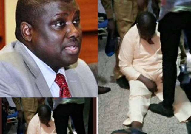 Proper Details of how Abdulrasheed Maina collapsed in court today