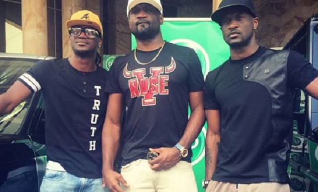Heart melting Moment Peter and Paul Okoye pays a visit to Lola Omotayo at her office [Video]