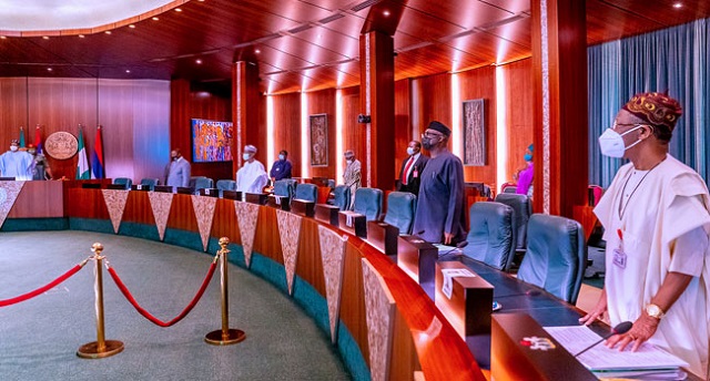 FEC: Members Observe A Minute Silence In Honor Of Three Late Ministers In Abuja