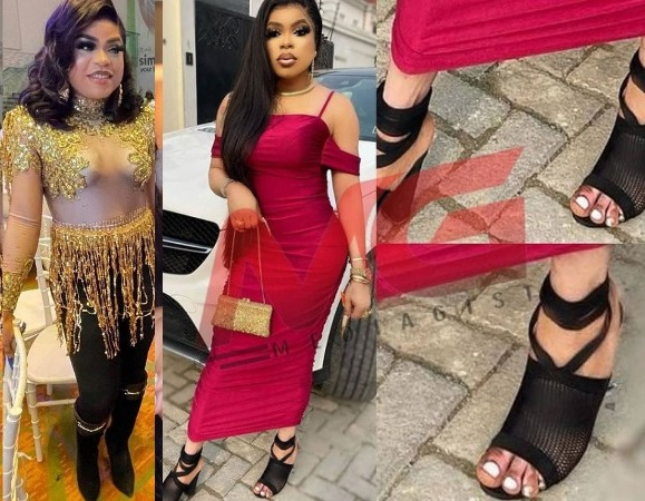 Bobrisky Busted As Dark Spots Is Seen on His Legs (Photos)