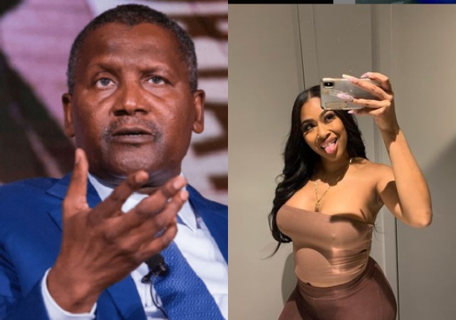 Dangote’s Ex-girlfriend Evicted Over Unpaid Rent