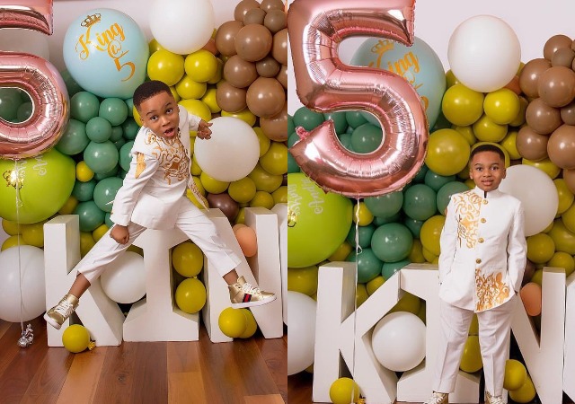 Proud Mum, Tonto Dikeh Shares Lovely New Photos Of Her Son, King Andre, As He Turns 5