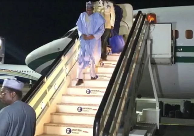 President Buhari Arrives London for Medical Check Up