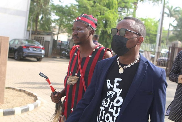 Sowore Storms Court with Witch Doctor Ahead Of Trial [Photos]