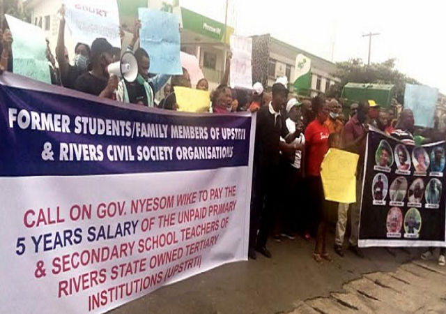Rivers: Teachers Protest Over 5 Years Unpaid Salary