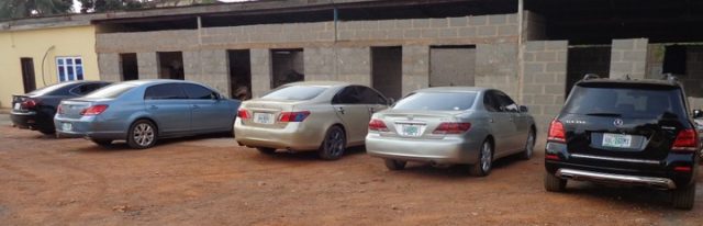 29 Suspected Yahoo Boys in Awka, Exotic Cars, Expensive Phones and Laptops Seized [Photos]