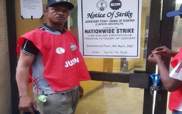 Judiciary Workers Shut down Federal High Court Lagos, Begins indefinite nationwide Strike