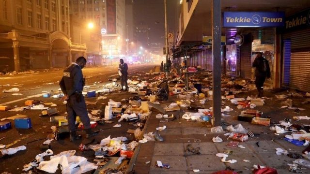 South African Police Caught Looting(VIDEO)