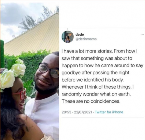 #EndSARS: Lady Claims Her Boyfriend Ghost Visited Her