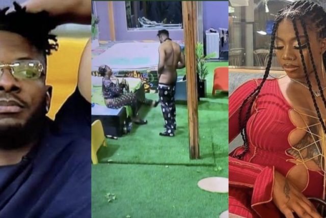 #BBNaija: Reactions After Video Of Cross Showing His D*ck To Angel Surfaces Online
