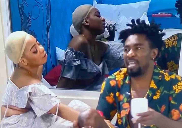BBNaija: “I’m Not in a Relationship with You, Stop Caging Me, I Don’t Like It” – Boma Slams Queen