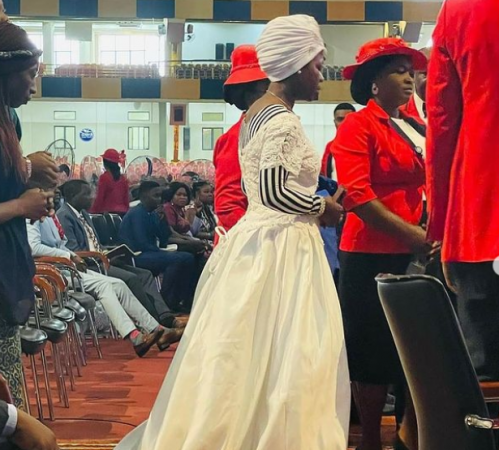 Woman Wears Wedding Dress To Pray For An Husband