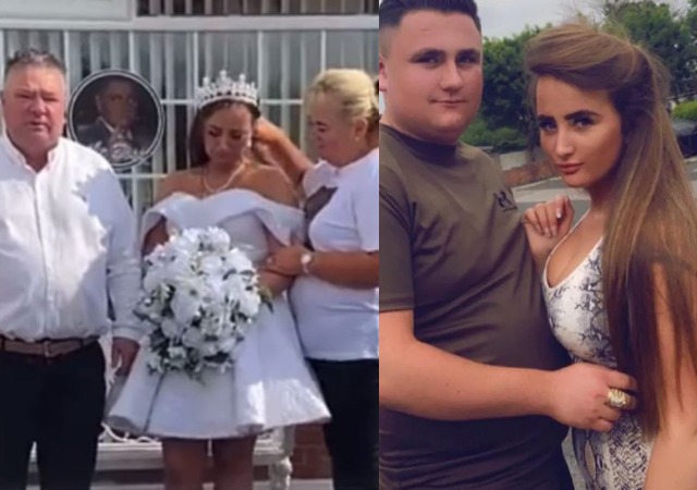 Lady Wears Wedding Dress To Fiancé's Funeral