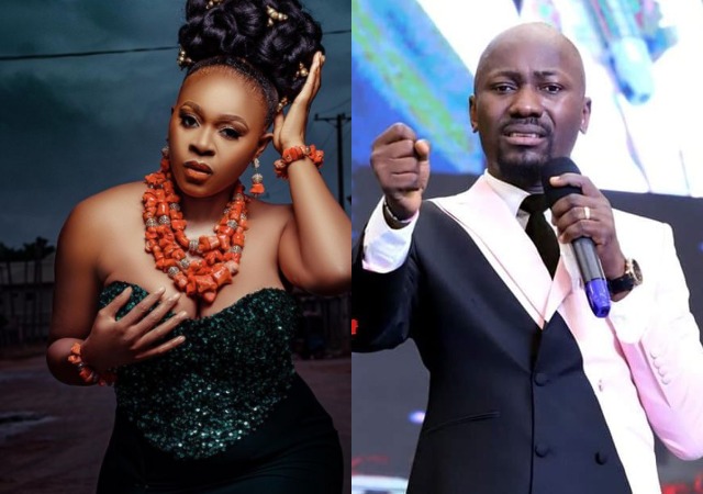 Nollywood Actress Confesses That She Has Been Sleeping With Apostle Suleman (Video)