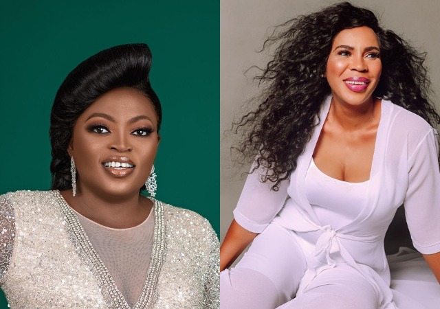 Funke Akindele vs Toyin Abraham: Faithia Williams pitches her tent with Funke Akindele