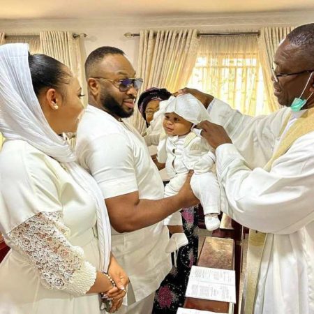 See Photos and from Olakunle Churchill and Rosy Meurer’s Son’s Christening