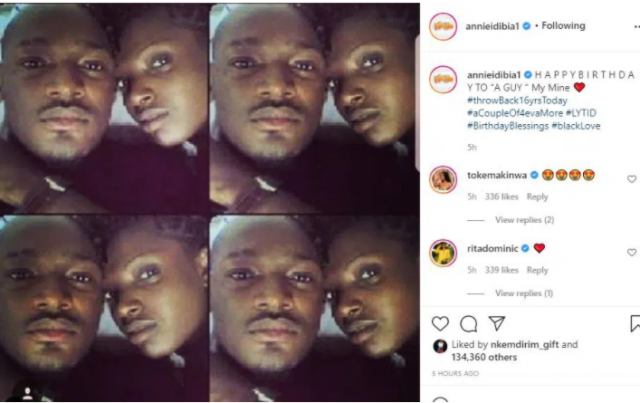 Joyous Celebration As Annie Idibia Forgives Hubby 2face Celebrates Him on his B’day