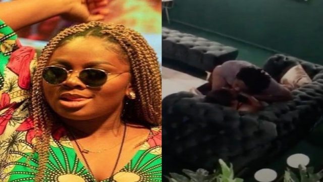 #BBNaija: Boma & Tega goes official, kiss passionately Once Again in the Executive Lounge [Video]