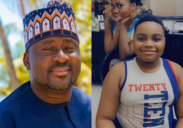 Desmond Elliot Celebrates His Twins with Beautiful Photos As They Clock 10 Years Old Today