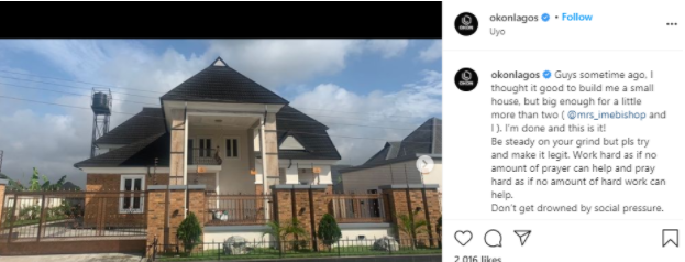 Actor Okon Lagos Shows Off His Newly Built House [Photos]